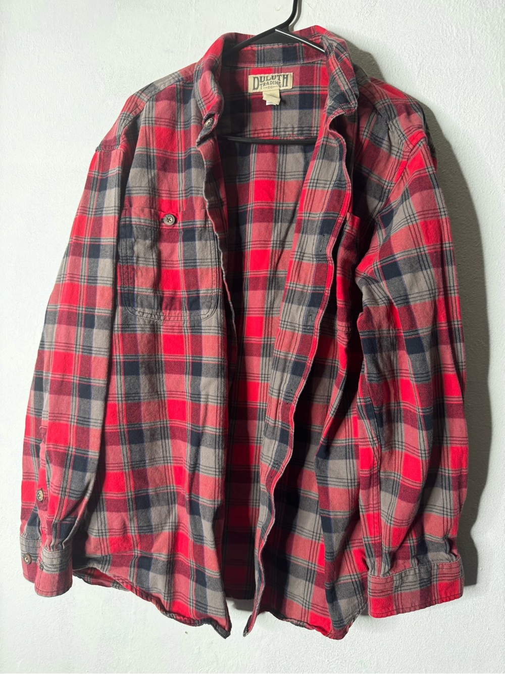 Duluth trading company red flannel men’s button down large